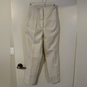 ZARA WORK PANTS ECRU